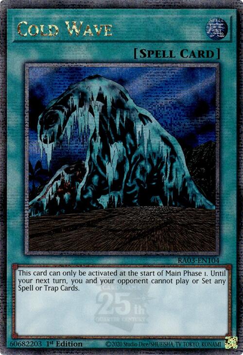 Cold Wave (Quarter Century Secret Rare) [RA03-EN104] Quarter Century Secret Rare | Gear Gaming Bentonville