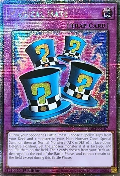 Magical Hats (Quarter Century Secret Rare) [RA03-EN107] Quarter Century Secret Rare | Gear Gaming Bentonville