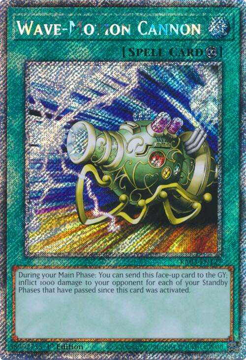 Wave-Motion Cannon (Platinum Secret Rare) [RA03-EN127] Platinum Secret Rare | Gear Gaming Bentonville