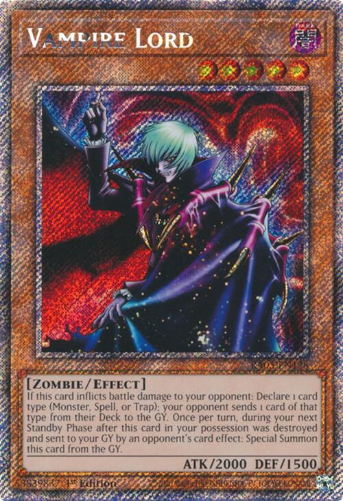 Vampire Lord (Platinum Secret Rare) [RA03-EN128] Platinum Secret Rare | Gear Gaming Bentonville