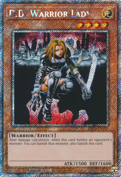 D.D. Warrior Lady (Platinum Secret Rare) [RA03-EN129] Platinum Secret Rare | Gear Gaming Bentonville
