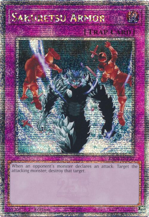 Sakuretsu Armor (Quarter Century Secret Rare) [RA03-EN130] Quarter Century Secret Rare | Gear Gaming Bentonville