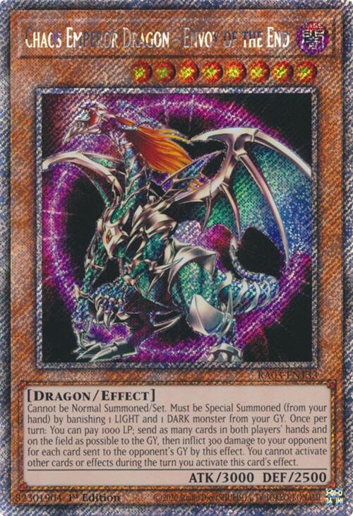Chaos Emperor Dragon - Envoy of the End (Platinum Secret Rare) [RA03-EN133] Platinum Secret Rare | Gear Gaming Bentonville