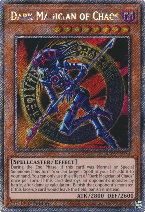 Dark Magician of Chaos (Platinum Secret Rare) [RA03-EN134] Platinum Secret Rare | Gear Gaming Bentonville