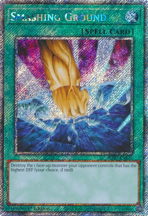 Smashing Ground (Platinum Secret Rare) [RA03-EN135] Platinum Secret Rare | Gear Gaming Bentonville