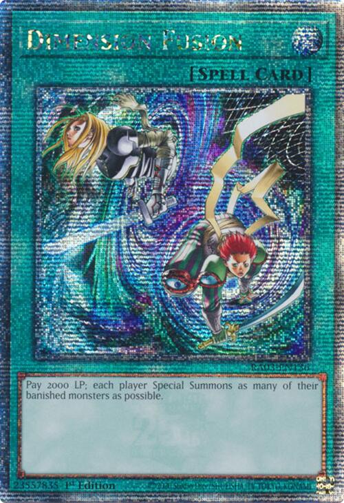 Dimension Fusion (Quarter Century Secret Rare) [RA03-EN136] Quarter Century Secret Rare | Gear Gaming Bentonville