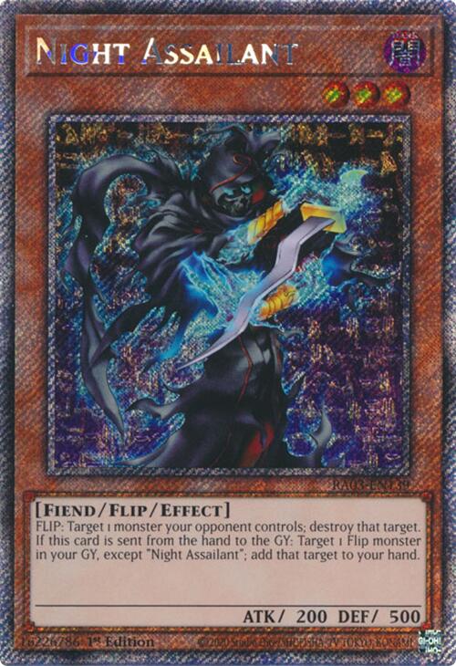 Night Assailant (Platinum Secret Rare) [RA03-EN139] Platinum Secret Rare | Gear Gaming Bentonville