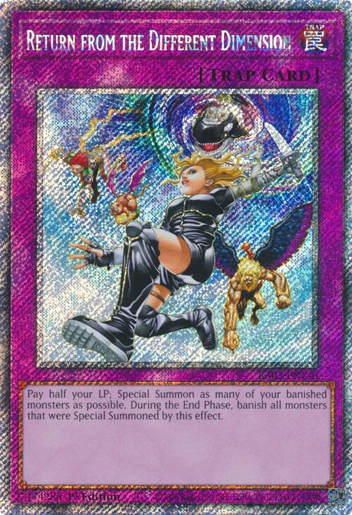 Return from the Different Dimension (Platinum Secret Rare) [RA03-EN140] Platinum Secret Rare | Gear Gaming Bentonville