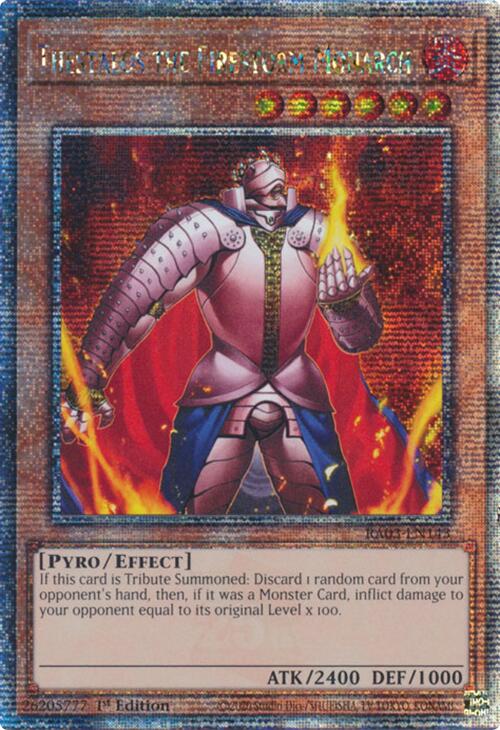 Thestalos the Firestorm Monarch (Quarter Century Secret Rare) [RA03-EN143] Quarter Century Secret Rare | Gear Gaming Bentonville