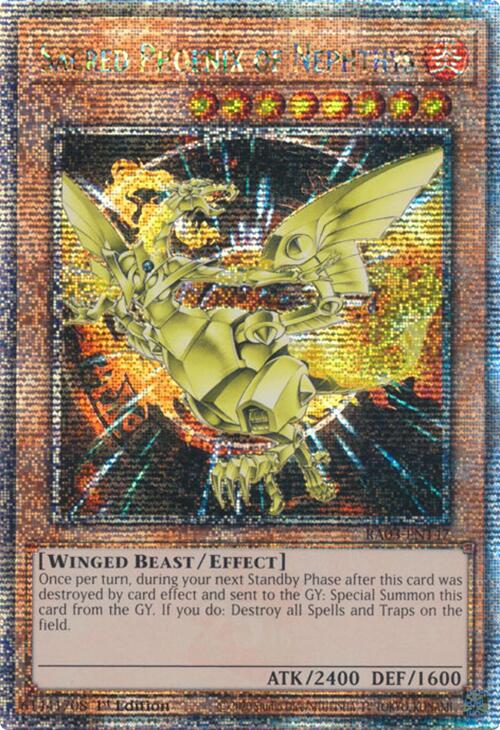 Sacred Phoenix of Nephthys (Quarter Century Secret Rare) [RA03-EN147] Quarter Century Secret Rare | Gear Gaming Bentonville