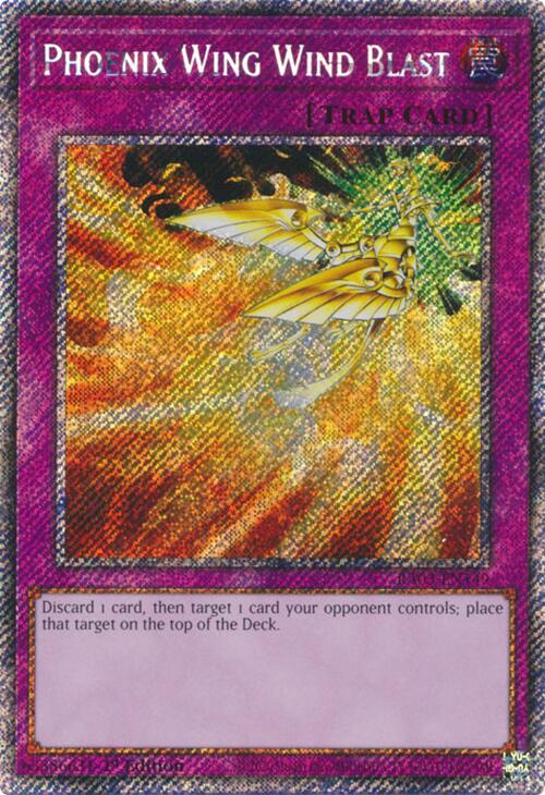 Phoenix Wing Wind Blast (Platinum Secret Rare) [RA03-EN149] Platinum Secret Rare | Gear Gaming Bentonville
