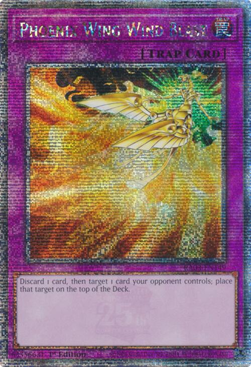 Phoenix Wing Wind Blast (Quarter Century Secret Rare) [RA03-EN149] Quarter Century Secret Rare | Gear Gaming Bentonville