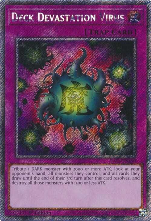 Deck Devastation Virus (Platinum Secret Rare) [RA03-EN150] Platinum Secret Rare | Gear Gaming Bentonville