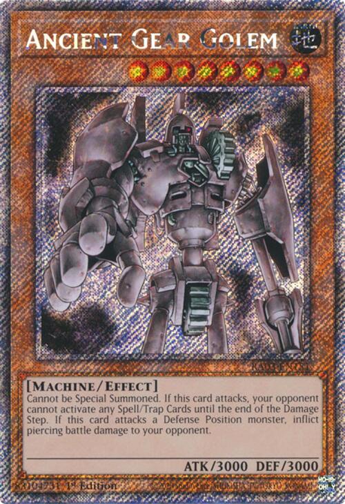 Ancient Gear Golem (Platinum Secret Rare) [RA03-EN151] Platinum Secret Rare | Gear Gaming Bentonville