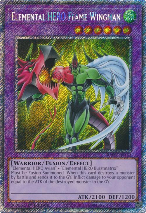 Elemental HERO Flame Wingman (Platinum Secret Rare) [RA03-EN152] Platinum Secret Rare | Gear Gaming Bentonville