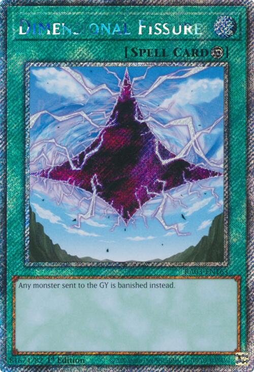 Dimensional Fissure (Platinum Secret Rare) [RA03-EN163] Platinum Secret Rare | Gear Gaming Bentonville
