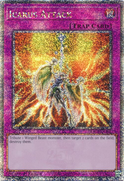 Icarus Attack (Quarter Century Secret Rare) [RA03-EN165] Quarter Century Secret Rare | Gear Gaming Bentonville