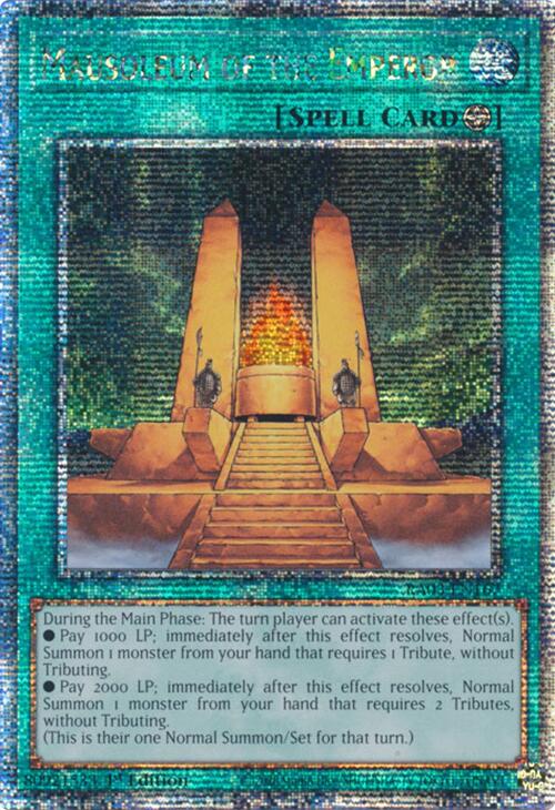 Mausoleum of the Emperor (Quarter Century Secret Rare) [RA03-EN167] Quarter Century Secret Rare | Gear Gaming Bentonville
