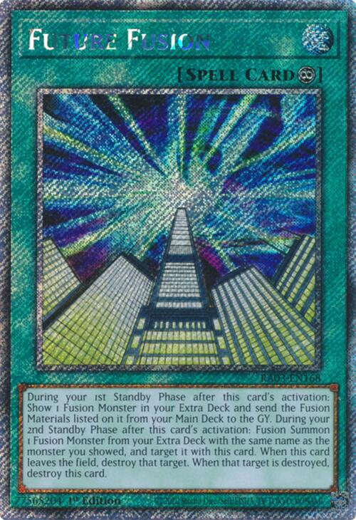 Future Fusion (Platinum Secret Rare) [RA03-EN168] Platinum Secret Rare | Gear Gaming Bentonville