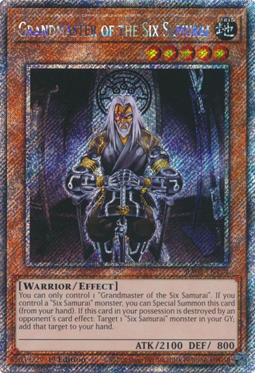 Grandmaster of the Six Samurai (Platinum Secret Rare) [RA03-EN174] Platinum Secret Rare | Gear Gaming Bentonville