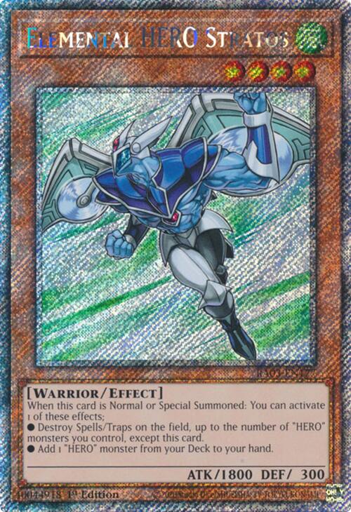 Elemental HERO Stratos (Platinum Secret Rare) [RA03-EN177] Platinum Secret Rare | Gear Gaming Bentonville