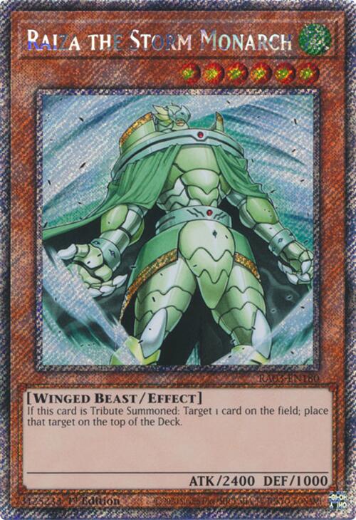 Raiza the Storm Monarch (Platinum Secret Rare) [RA03-EN180] Platinum Secret Rare | Gear Gaming Bentonville