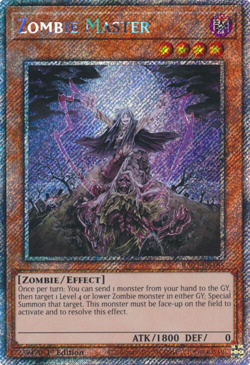 Zombie Master (Platinum Secret Rare) [RA03-EN185] Platinum Secret Rare | Gear Gaming Bentonville