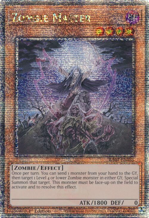 Zombie Master (Quarter Century Secret Rare) [RA03-EN185] Quarter Century Secret Rare | Gear Gaming Bentonville