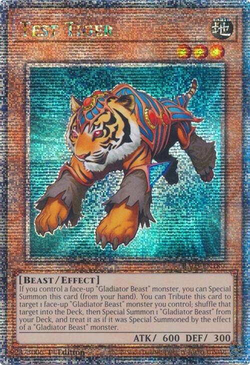 Test Tiger (Quarter Century Secret Rare) [RA03-EN189] Quarter Century Secret Rare | Gear Gaming Bentonville
