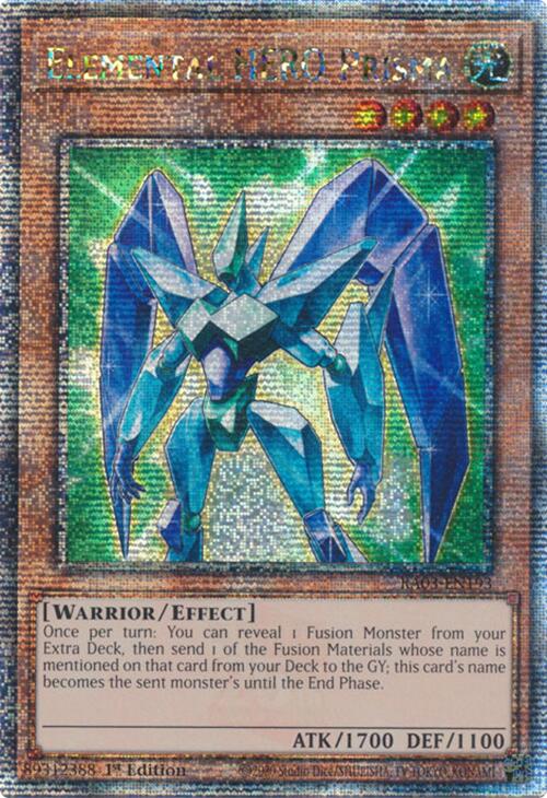 Elemental HERO Prisma (Quarter Century Secret Rare) [RA03-EN193] Quarter Century Secret Rare | Gear Gaming Bentonville