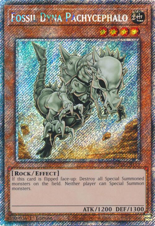 Fossil Dyna Pachycephalo (Platinum Secret Rare) [RA03-EN195] Platinum Secret Rare | Gear Gaming Bentonville