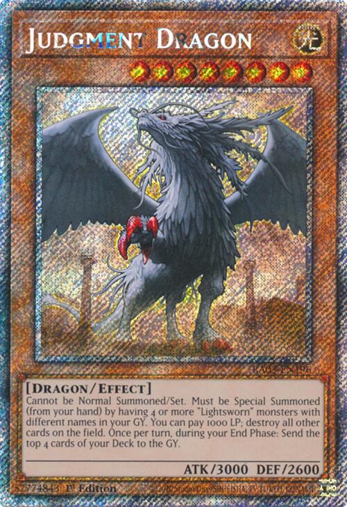Judgment Dragon (Platinum Secret Rare) [RA03-EN196] Platinum Secret Rare | Gear Gaming Bentonville