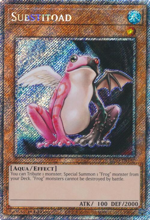 Substitoad (Platinum Secret Rare) [RA03-EN197] Platinum Secret Rare | Gear Gaming Bentonville