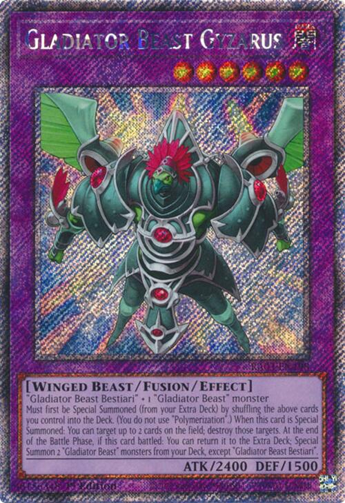 Gladiator Beast Gyzarus (Platinum Secret Rare) [RA03-EN198] Platinum Secret Rare | Gear Gaming Bentonville