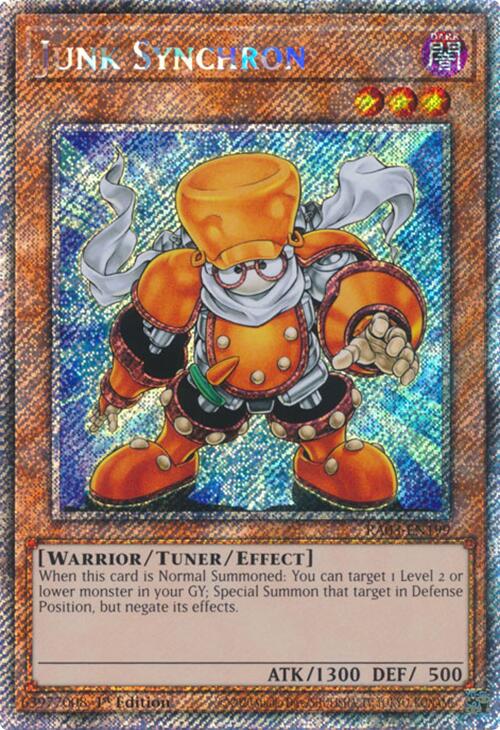 Junk Synchron (Platinum Secret Rare) [RA03-EN199] Platinum Secret Rare | Gear Gaming Bentonville