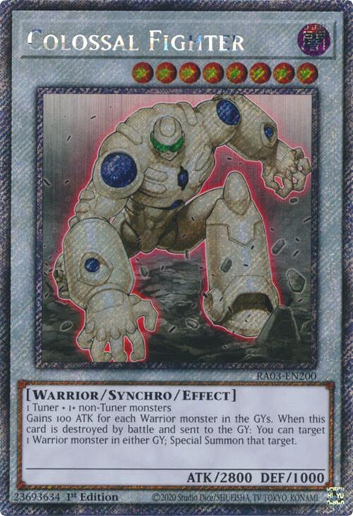 Colossal Fighter (Platinum Secret Rare) [RA03-EN200] Platinum Secret Rare | Gear Gaming Bentonville