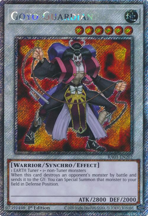 Goyo Guardian (Platinum Secret Rare) [RA03-EN202] Platinum Secret Rare | Gear Gaming Bentonville