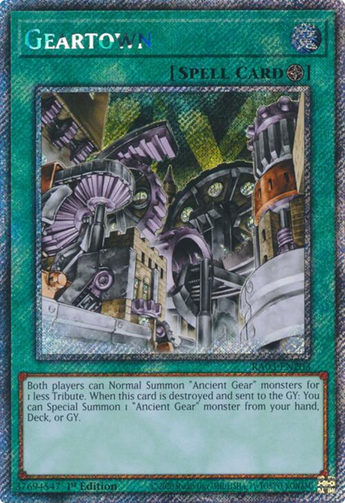 Geartown (Platinum Secret Rare) [RA03-EN203] Platinum Secret Rare | Gear Gaming Bentonville