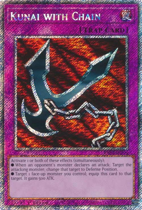 Kunai with Chain (Platinum Secret Rare) [RA03-EN204] Platinum Secret Rare | Gear Gaming Bentonville
