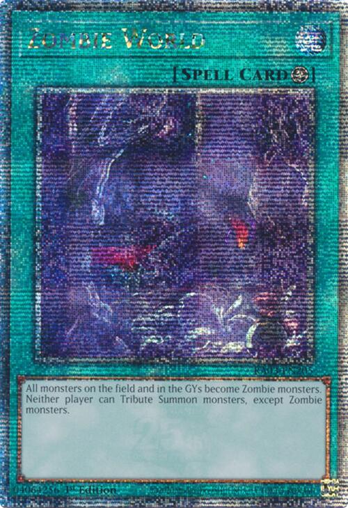 Zombie World (Quarter Century Secret Rare) [RA03-EN205] Quarter Century Secret Rare | Gear Gaming Bentonville