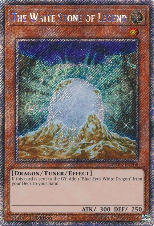 The White Stone of Legend (Platinum Secret Rare) [RA03-EN208] Platinum Secret Rare | Gear Gaming Bentonville