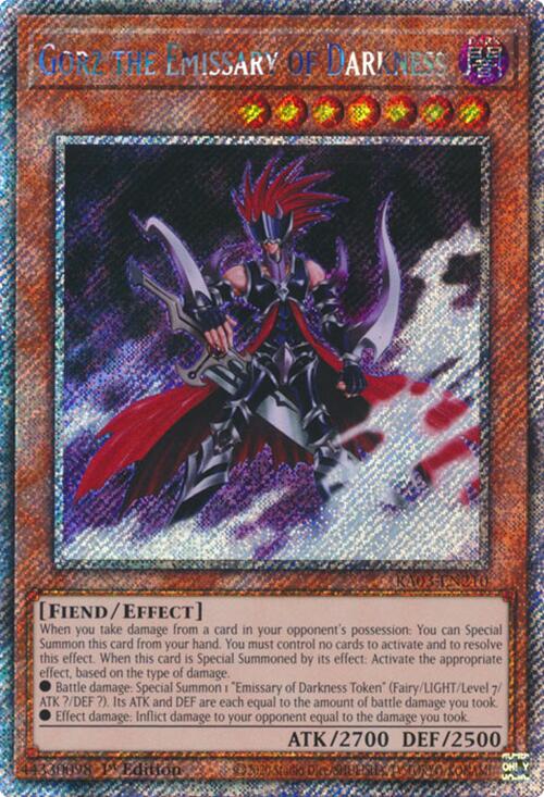 Gorz the Emissary of Darkness (Platinum Secret Rare) [RA03-EN210] Platinum Secret Rare | Gear Gaming Bentonville