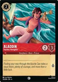 Aladdin - Fearless Navigator (112/204) [Azurite Sea] | Gear Gaming Bentonville
