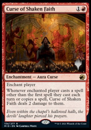 Curse of Shaken Faith (Promo Pack) [Innistrad: Midnight Hunt Promos] | Gear Gaming Bentonville