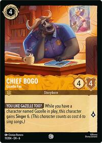 Chief Bogo - Gazelle Fan (11/204) [Azurite Sea] | Gear Gaming Bentonville