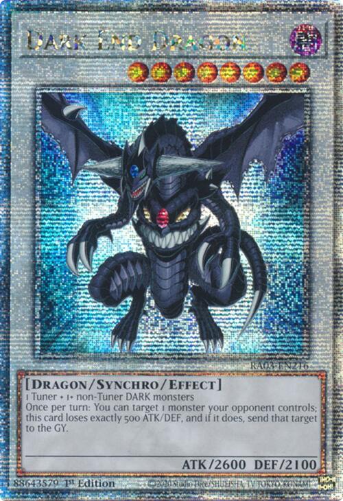 Dark End Dragon (Quarter Century Secret Rare) [RA03-EN216] Quarter Century Secret Rare | Gear Gaming Bentonville