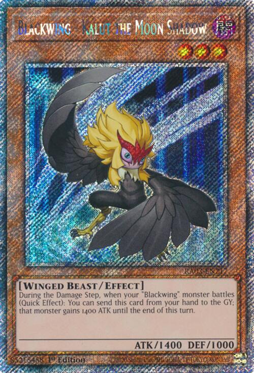 Blackwing - Kalut the Moon Shadow (Platinum Secret Rare) [RA03-EN217] Platinum Secret Rare | Gear Gaming Bentonville