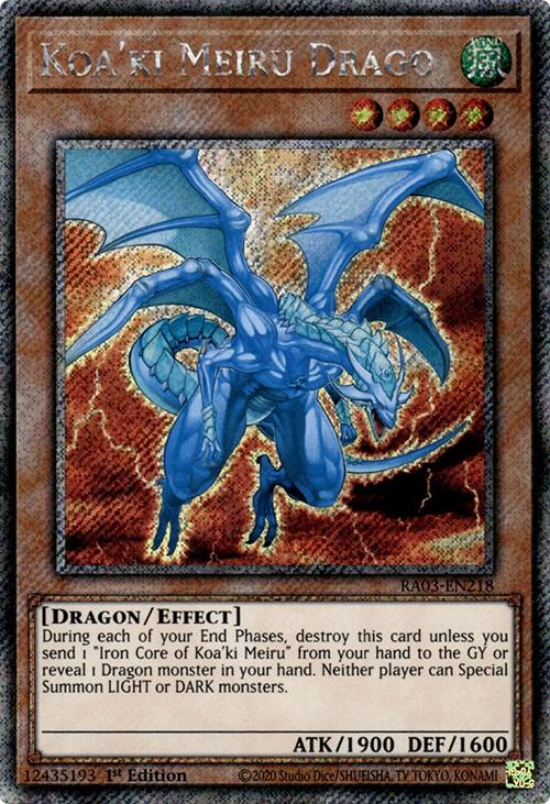 Koa'ki Meiru Drago (Platinum Secret Rare) [RA03-EN218] Platinum Secret Rare | Gear Gaming Bentonville
