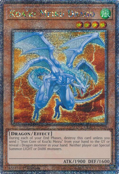 Koa'ki Meiru Drago (Quarter Century Secret Rare) [RA03-EN218] Quarter Century Secret Rare | Gear Gaming Bentonville