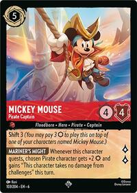 Mickey Mouse - Pirate Captain (103/204) [Azurite Sea] | Gear Gaming Bentonville
